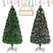 Costway 6ft. Fiber Optic Artificial Christmas Tree, LED Lights